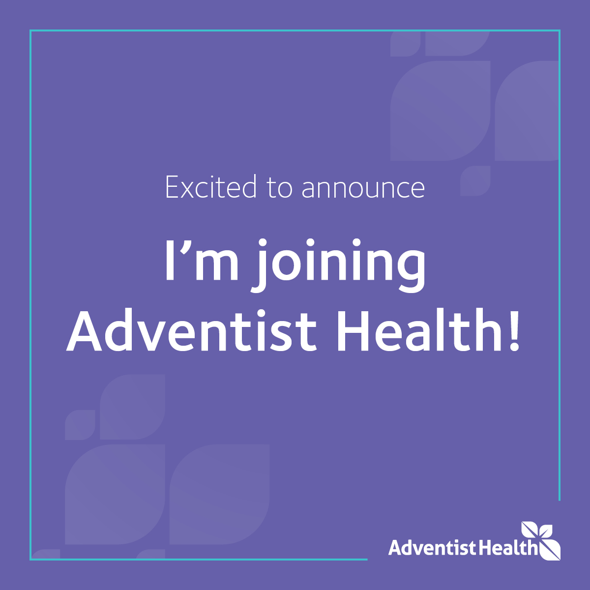 I'm Joining Adventist Health